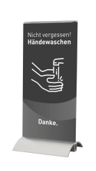 Tischaufsteller DIN lang Motiv 02 | schwarz