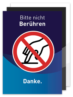 Plakat - Motiv 06 - Bitte nicht Berühren 